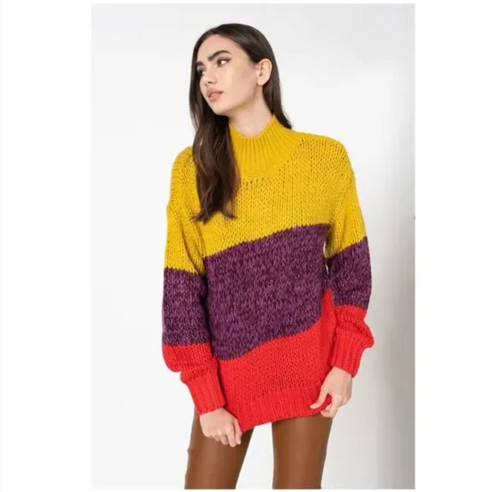 Scotch & Soda Chunky Knit Turtleneck Sweater- Made with Love